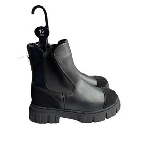 NWT Lugged Sole Black Army Boots Size 10.5 Gotchcore Rockcore  Grungecore Ardene